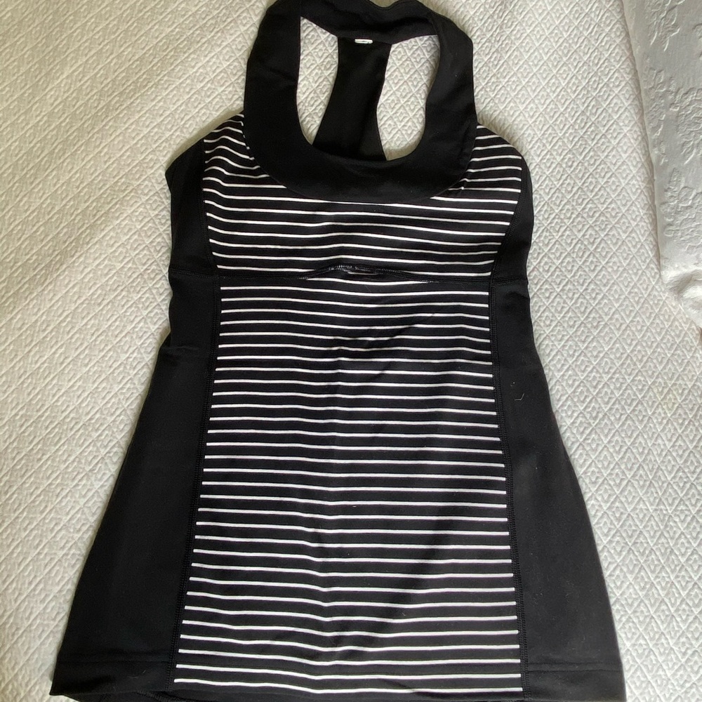 Lululemon racerback Black / White -size 4